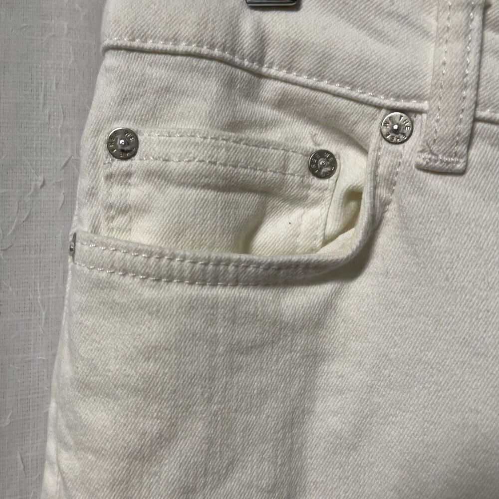 We the Free Womens Cutwork High Rise Cigarette Jeans White size 26 - Picture 4 of 10